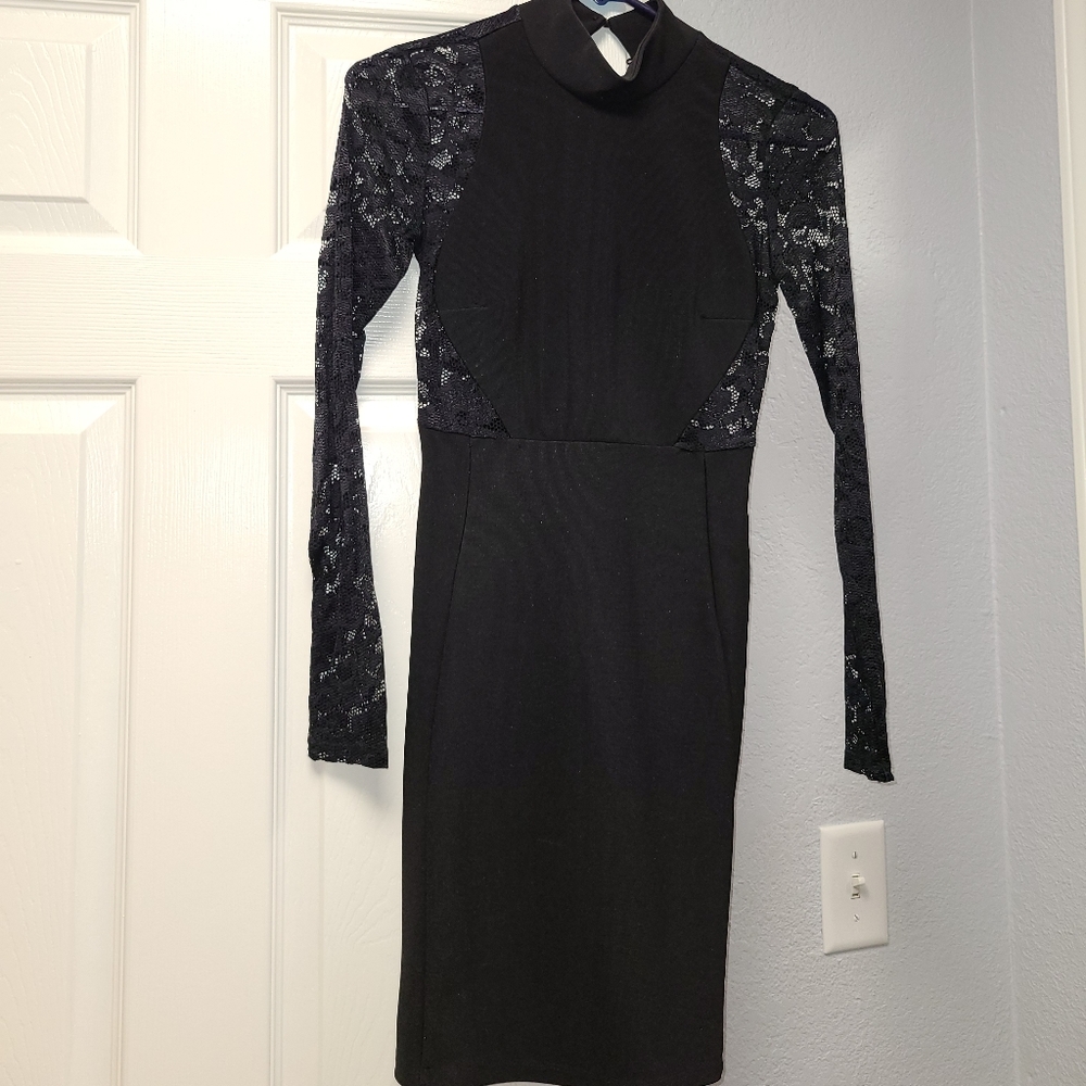 Lace black dress